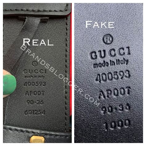 fake real gucci belt serial number|Real vs Fake: Gucci Belt .